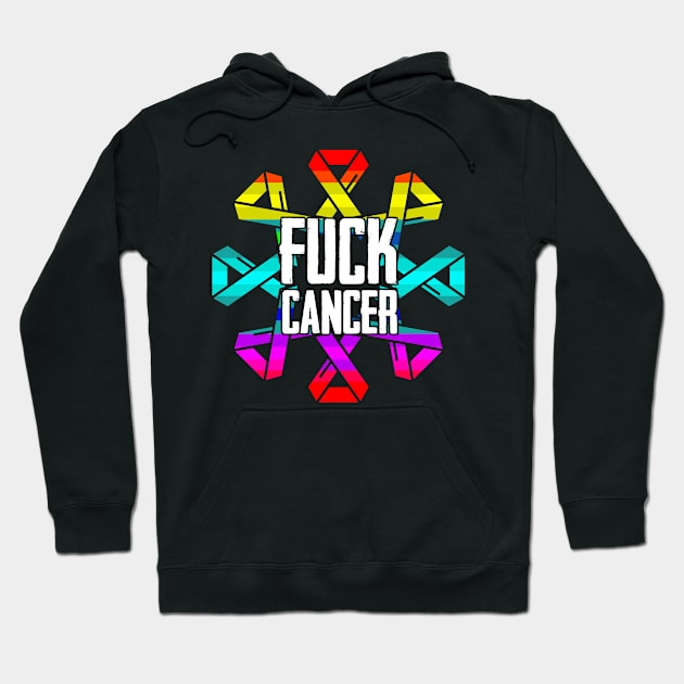 Fuck Cancer awareness month Hoodie by Caskara